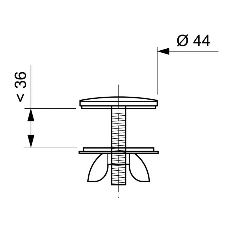 Cache-trou luxe lavabo Ø 44mm – Style & Praticité | INVENTIV