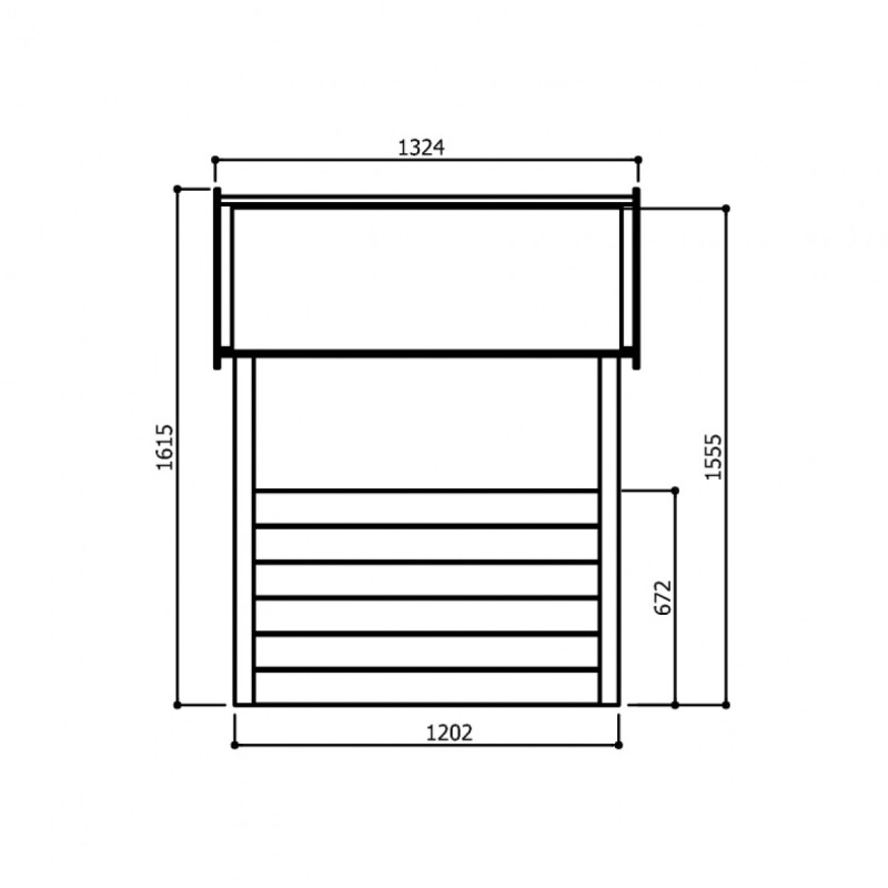Cabane enfant SOLID 1,2x1,2x1,55m - Maisonnette bois | SOLID Cabane enfant SOLID 1,2x1,2x1,55m - Maisonnette bois | SOLID
