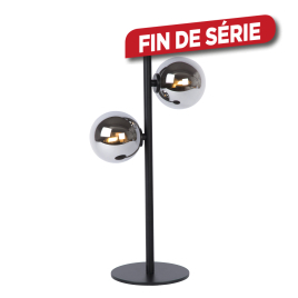 Lampe de table noire Tycho G9 2 x 28 W dimmable LUCIDE