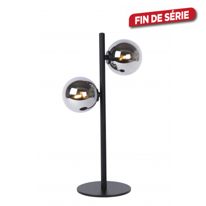 Lampe de table noire Tycho G9 2 x 28 W dimmable LUCIDE