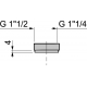 Manchon réducteur femelle ''1/4 et mâle 1''1/2 WIRQUIN