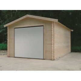 Garage Traditional 28 mm avec porte sectionnelle 3,58 x 5,08 m SOLID