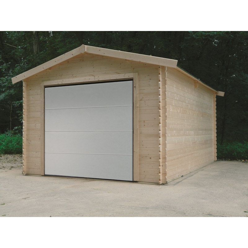 Garage Traditional 28 mm avec porte sectionnelle 3,58 x 5,08 m SOLID