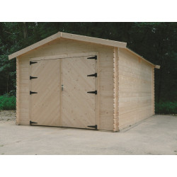 Garage Traditional 28 mm avec double porte 3,58 x 5,08 m SOLID