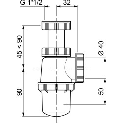 Siphon d'évier réglable Ø 40 mm WIRQUIN – Facile à installer | WIRQUIN Siphon d'évier réglable Ø 40 mm WIRQUIN – Facile à installer | WIRQUIN