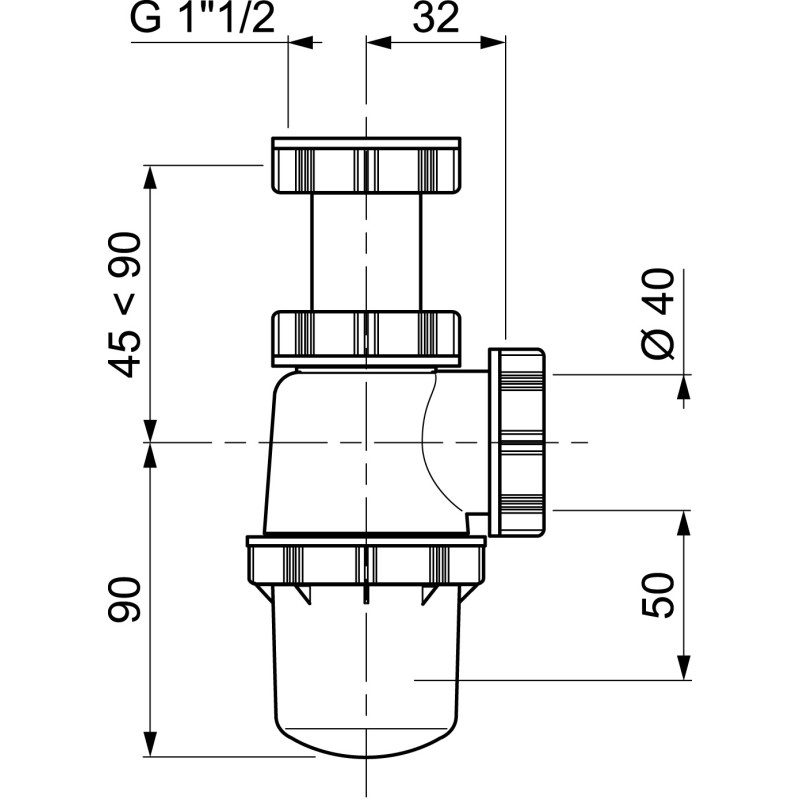 Siphon d'évier réglable Ø 40 mm WIRQUIN – Facile à installer | WIRQUIN Siphon d'évier réglable Ø 40 mm WIRQUIN – Facile à installer | WIRQUIN