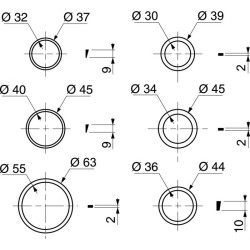 Assortiment joints siphon INVENTIV – Étanchéité parfaite | INVENTIV