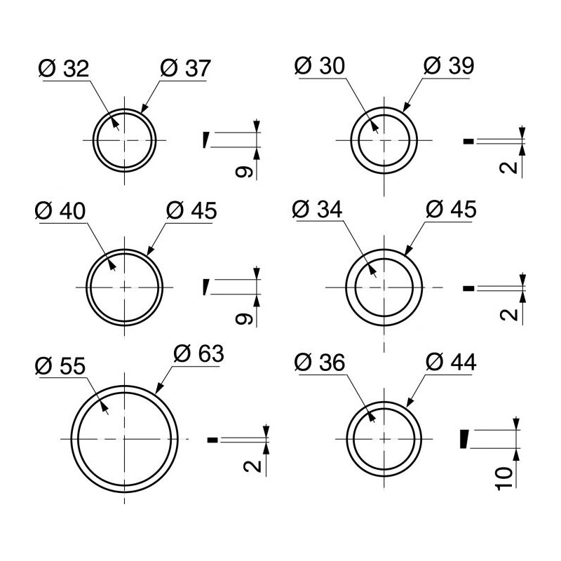 Assortiment joints siphon INVENTIV – Étanchéité parfaite | INVENTIV