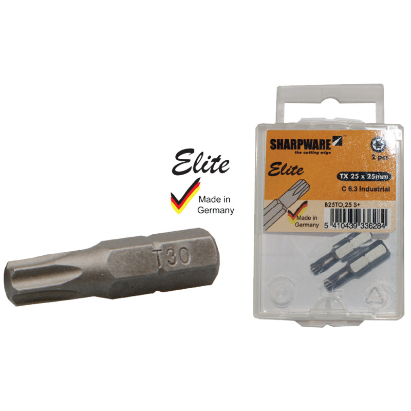 Embout de vissage TX30 25 mm 2 pièces