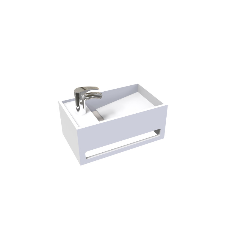 Lave-mains blanc Solice 50 x 30 x 22 cm AYOR