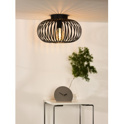 Plafonnier Manuela Noir Dimmable – Éclairage Élégant | LUCIDE
 Plafonnier Manuela Noir Dimmable – Éclairage Élégant | LUCIDE