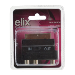 Adaptateur Péritel 2 voies – Connectez vos appareils | ELIX