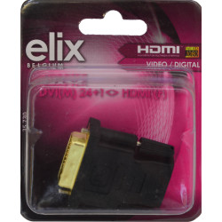 Adaptateur HDMI Femelle vers DVI-D Mâle – Connexion Vidéo | ELIX Adaptateur HDMI Femelle vers DVI-D Mâle – Connexion Vidéo | ELIX
