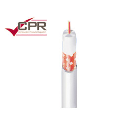 Câble Coaxial Blanc 20m – Connexion TV Fiable | ELIX
