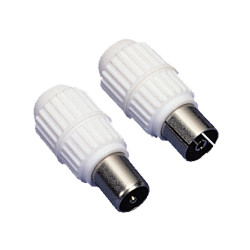 Fiche Coaxiale M/F 2 Pièces – Connexion TV Facile | ELIX