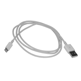 Câble USB Lightning blanc 1 m