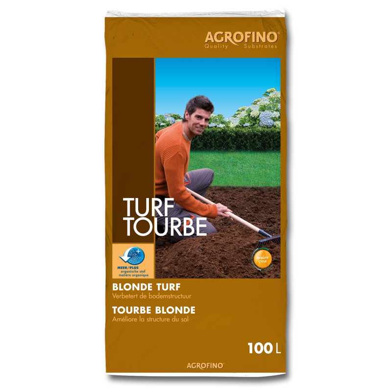 Palette 33 sacs Tourbe blonde 100 L AGROFINO