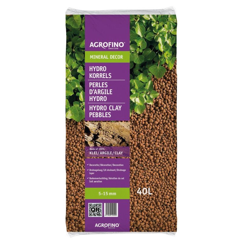 Palette 36 sacs Billes d'argile 40 L AGROFINO