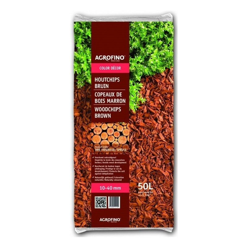 Palette 45 sacs Copeaux de bois brun 50 L AGROFINO