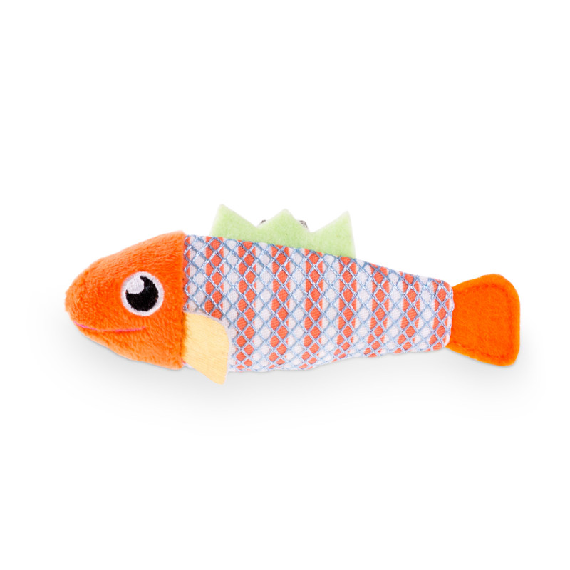 Peluche pour chat Poisson Stripy 11 cm