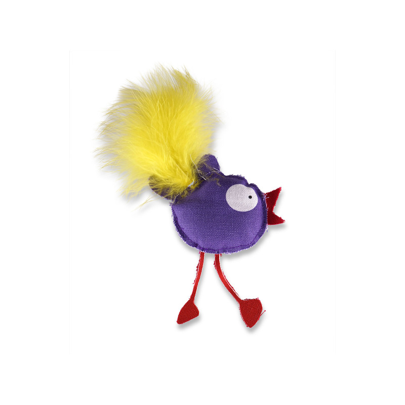 Jouet pour chat Poulet Polo mauve 10 cm