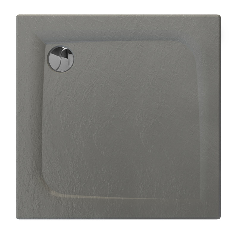 Receveur de douche Mooneo 90 x 90 cm carré anthracite ALLIBERT