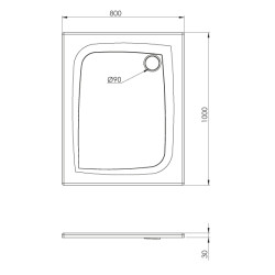 Receveur de douche Mooneo noir 100x80cm – Design & Confort | ALLIBERT Receveur de douche Mooneo noir 100x80cm – Design & Confort | ALLIBERT