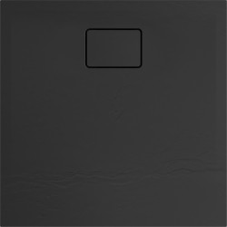 Receveur de douche Terreno carré noir basalte 80 x 80 cm ALLIBERT