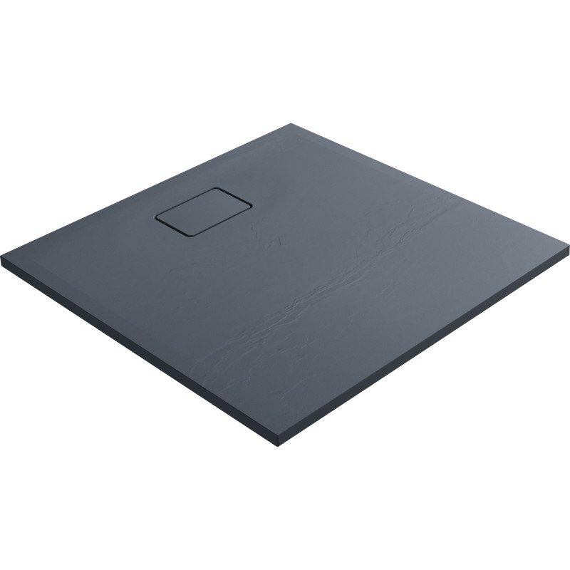 Receveur de douche Terreno carré gris silex 90 x 90 cm ALLIBERT