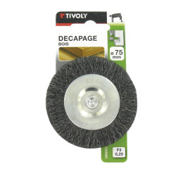 Brosse circulaire acier ondulé ø 100 mm – Nettoyage efficace | TIVOLY
