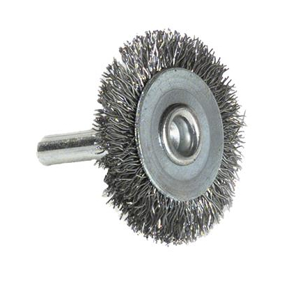 Brosse circulaire avec fil en acier ondulé pour le métal ø 75 mm