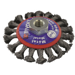 Brosse conique acier ondulé ø 95 mm – Nettoyage efficace | TIVOLY