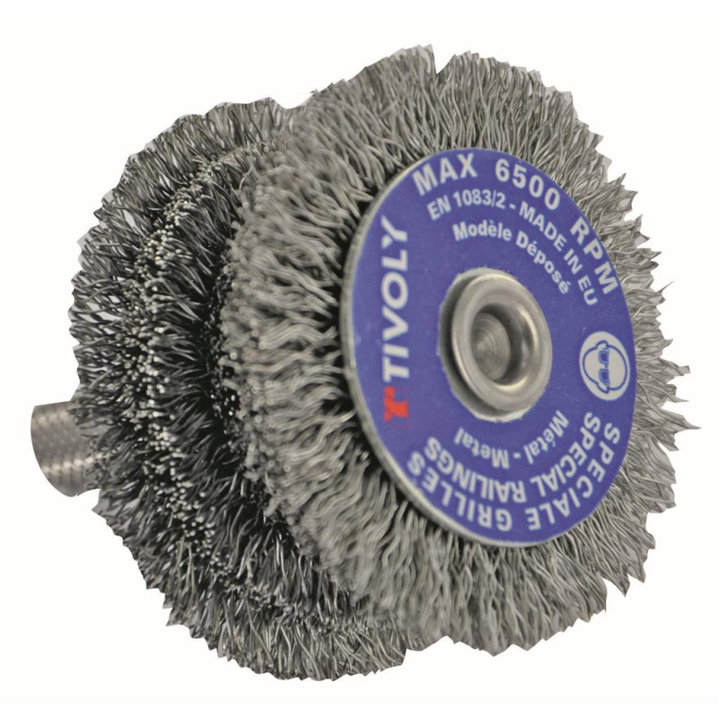 Brosse circulaire étagée avec fil en acier ø 60 mm