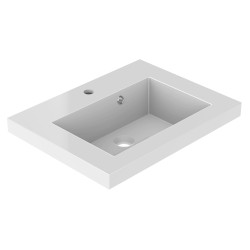 Plan de toilette Kole blanc brillant 60 cm | ALLIBERT

