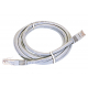 Câble Ethernet RJ45 mâle/mâle gris 3 m
