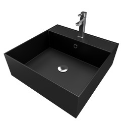 Vasque Fjord noire 40x40 – Design moderne | AURLANE