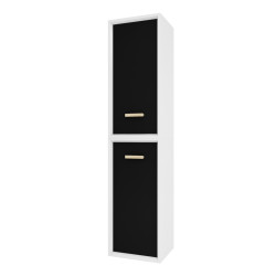 Colonne Fjord Blanche 2 Portes Noires 35cm | AURLANE