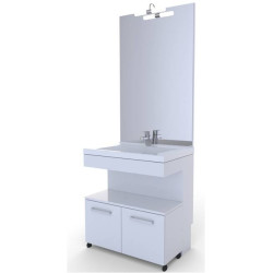 Ensemble salle de bain Handy 70 cm vasque miroir | AURLANE