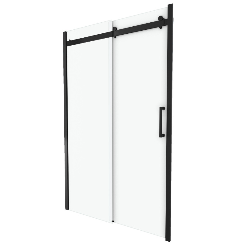 Porte de douche coulissante Rolling Black 120 x 200 cm AURLANE