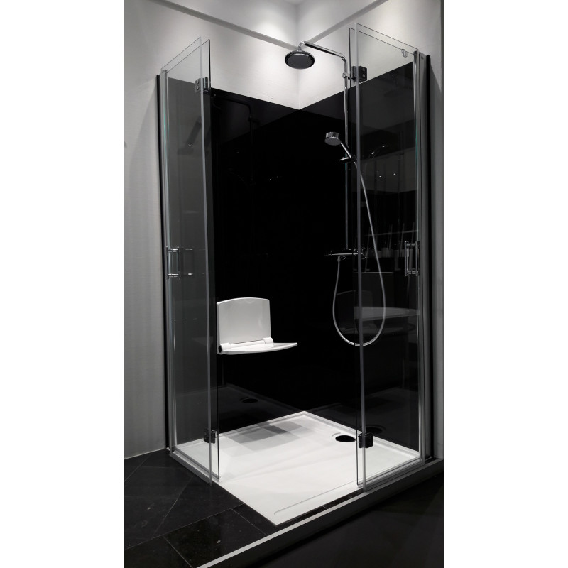 Panneau Mural Douche Wallfiness Noir 91x203cm | LAFINESS Panneau Mural Douche Wallfiness Noir 91x203cm | LAFINESS