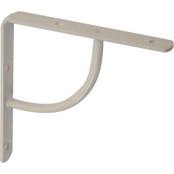 Équerre renforcée blanche 24x24 cm – Support solide