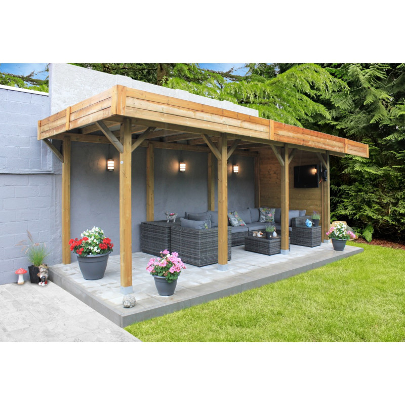 Carport Bois Configurable 3x5m SOLID - Protection Auto | SOLID