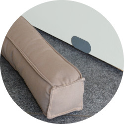 Bas de porte Magneto taupe 80 cm CONFORTEX Bas de porte Magneto taupe 80 cm CONFORTEX