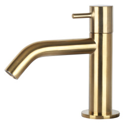 Robinet de lavabo à bec courbé Mix&Match doré mat DIFFERNZ