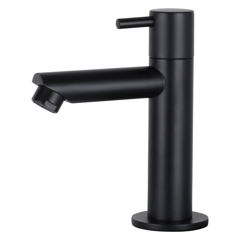 Robinet de lavabo à bec droit Mix&Match noir mat DIFFERNZ