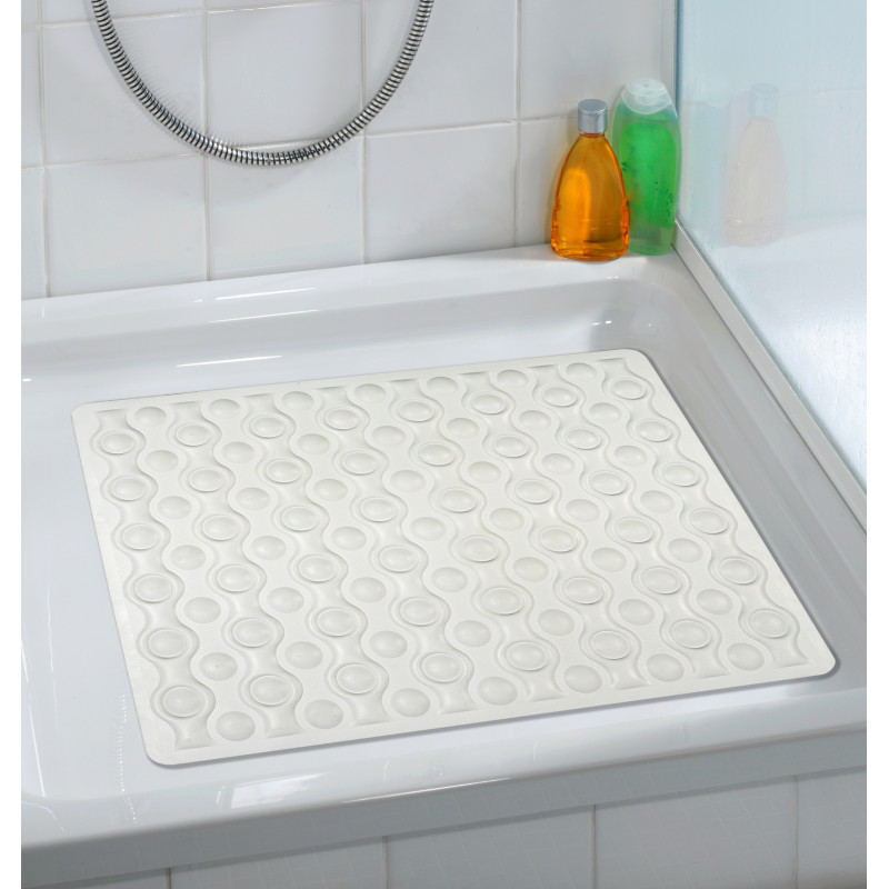 Tapis de douche Rocha blanc 54 x 52 cm WENKO Tapis de douche Rocha blanc 54 x 52 cm WENKO