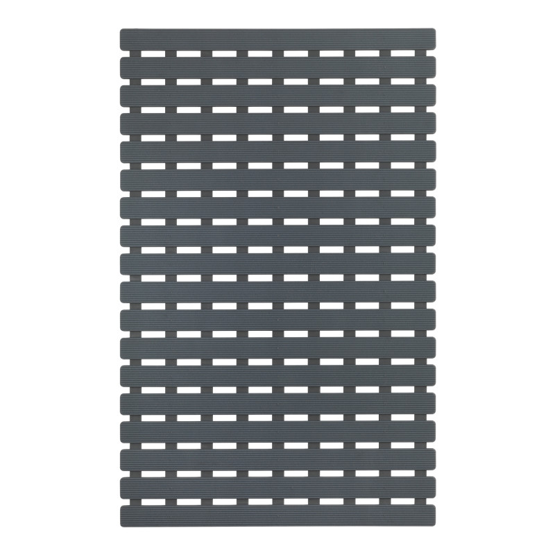 Tapis de bain Arinos gris 63 x 40 cm WENKO