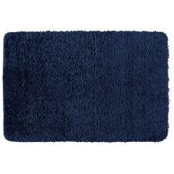 Tapis de salle de bain Belize bleu marine 90 x 60 cm WENKO