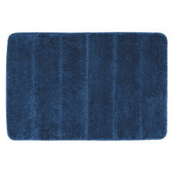 Tapis de salle de bain Steps bleu marine 90 x 60 cm WENKO