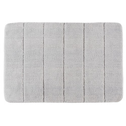 Tapis de salle de bain Steps gris clair 90 x 60 cm WENKO